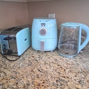 Tiffany blue Kitchen appliance set